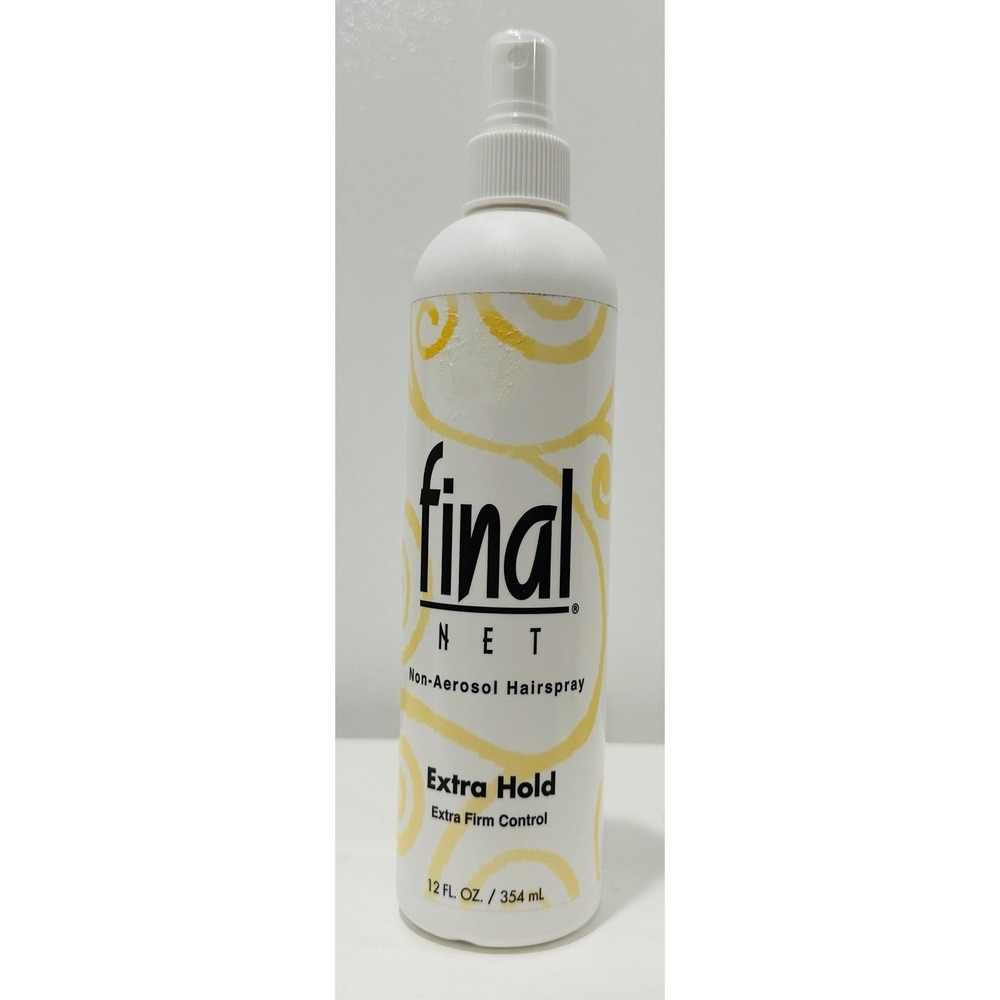 Final Net Non-Aerosol Hairspray Extra Hold, 12 FL Oz, Brand New NOS Discontinued